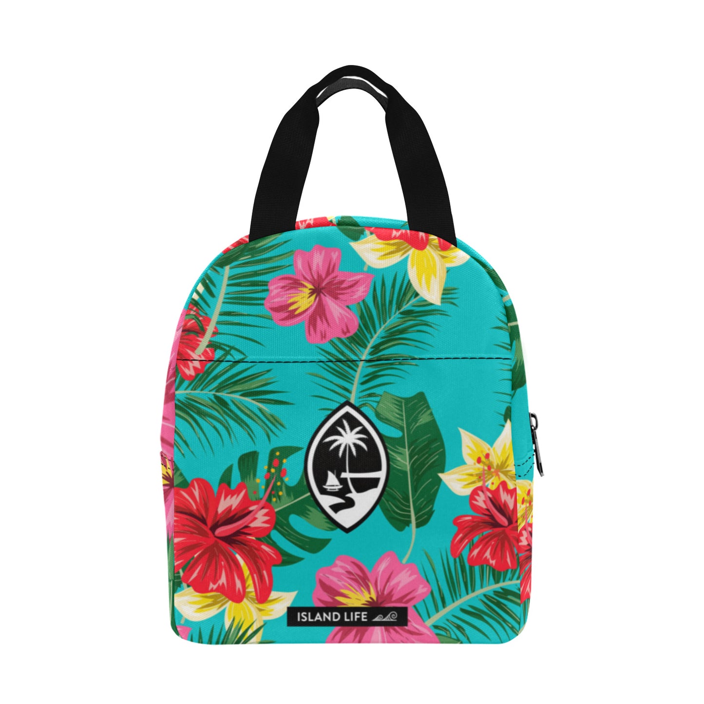 Floral Guam Zipper Lunch Bag