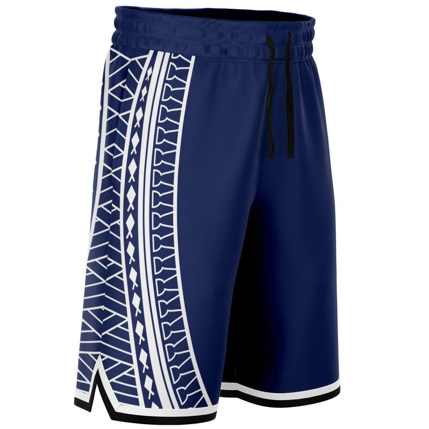 Guam Tribal Blue Basketball Shorts