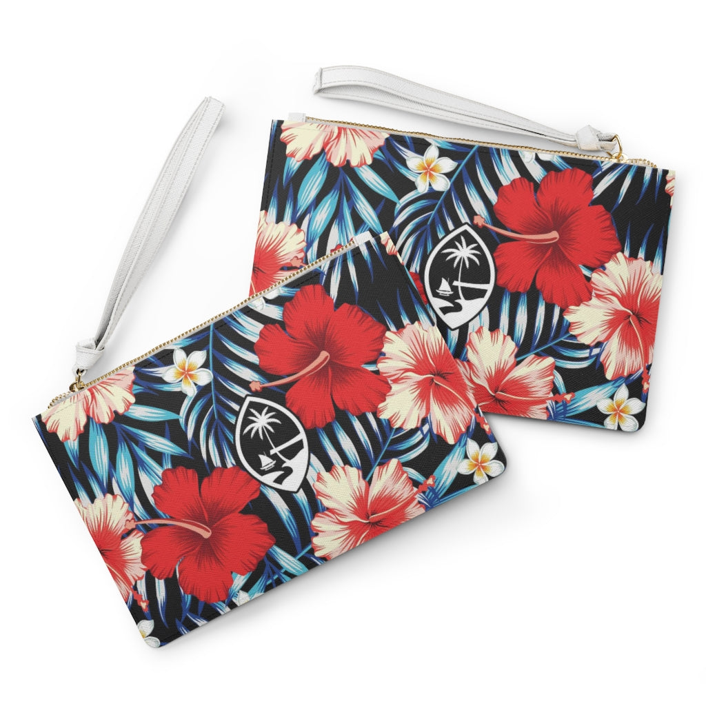 Guam Tropical Hibiscus Clutch Bag