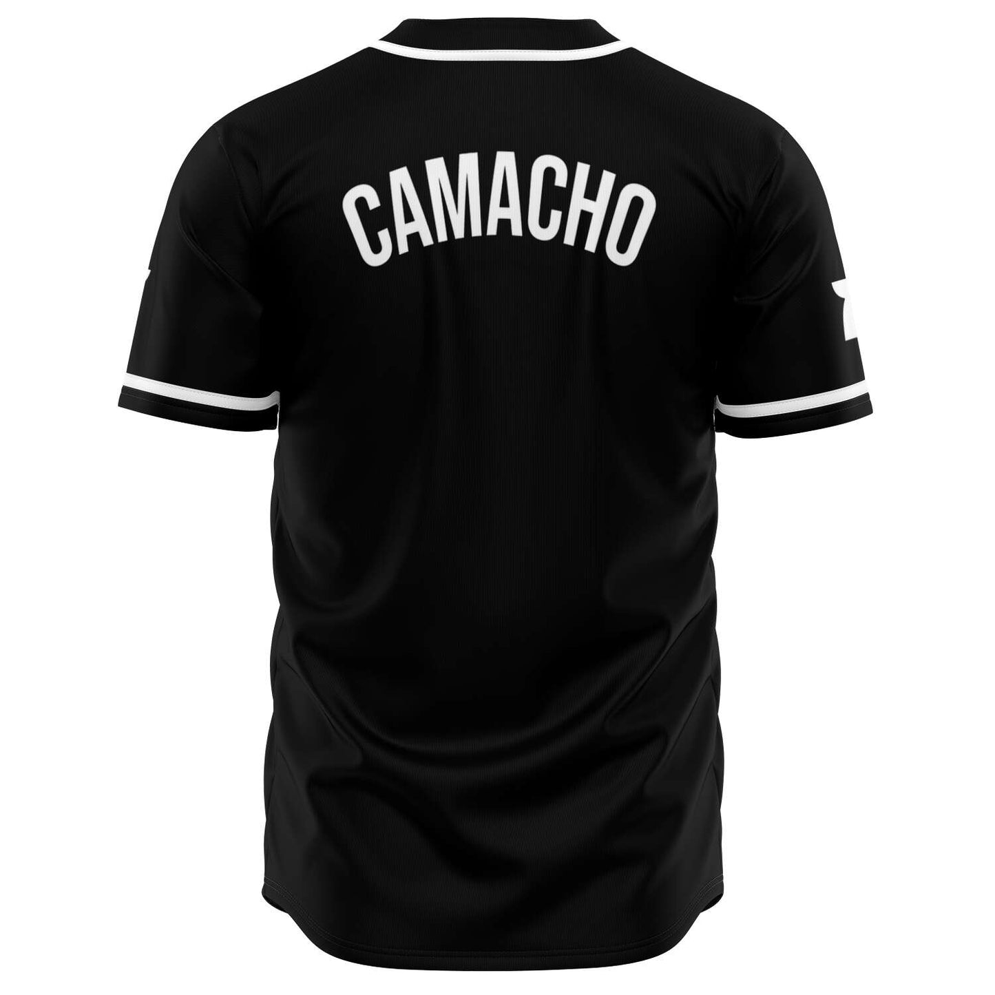 Guam Seal Black Baseball Jersey with Personalization