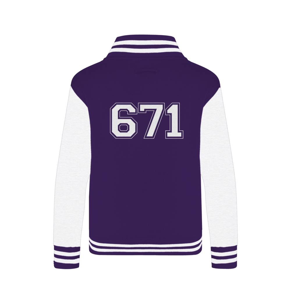 Guam Seal 671 Text Varsity Jacket