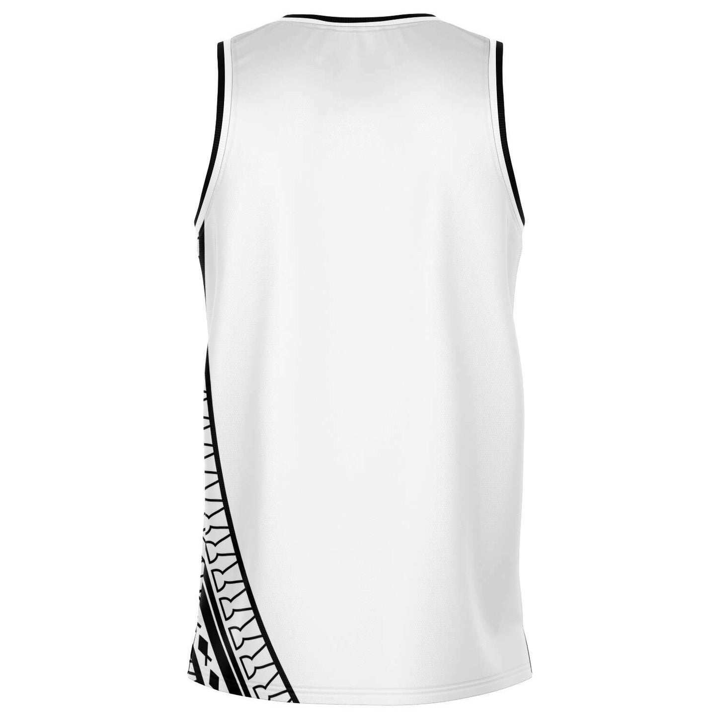 Guam Seal Tribal White Basketball Jersey