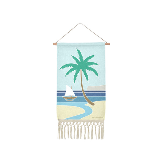 Retro Guam Linen Hanging Poster