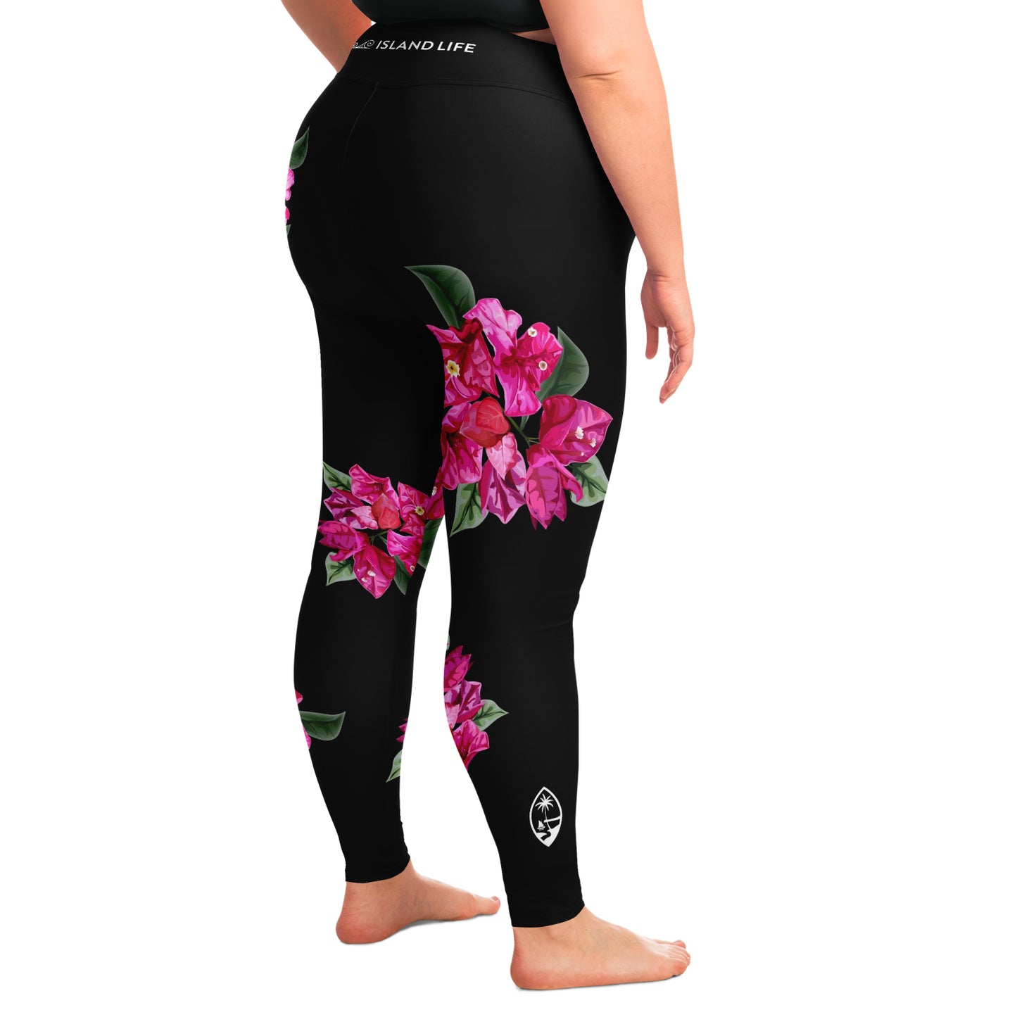 Guam Puti Tai Nobio Bougainvillea Curvy Leggings