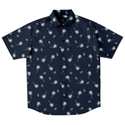 Guam Seal Coconut Trees Button Down Shirt