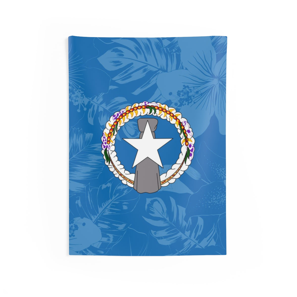 CNMI Saipain Tinian Rota Hibiscus Indoor Wall Tapestry
