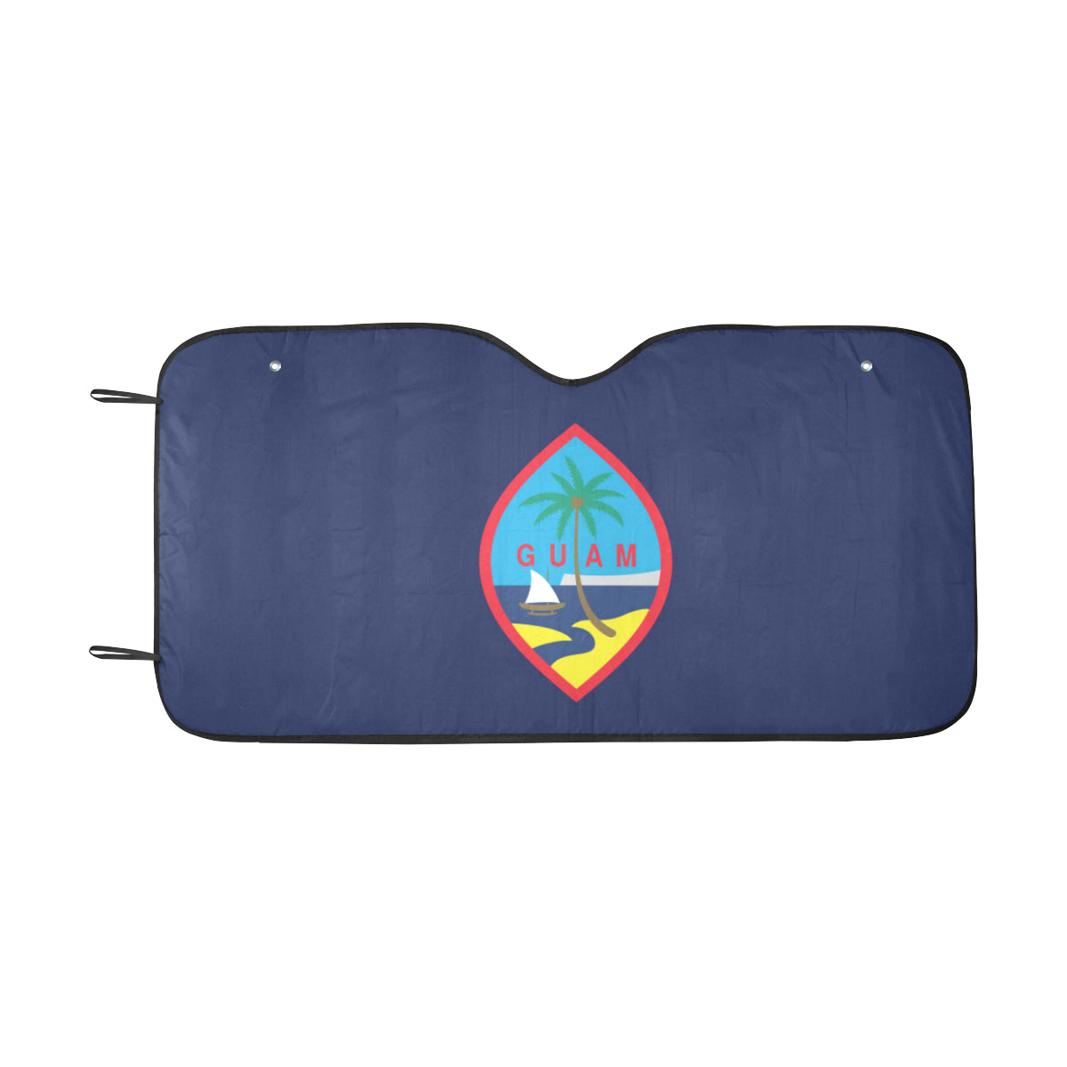 Guam Flag Car Sun Shade Car Sun Shade