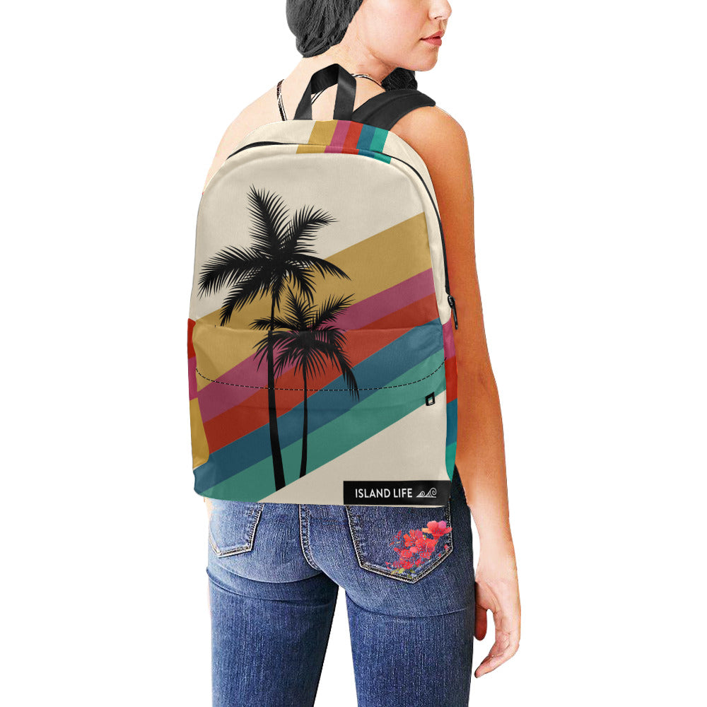 Retro Rainbow Sunset Unisex Classic Backpack