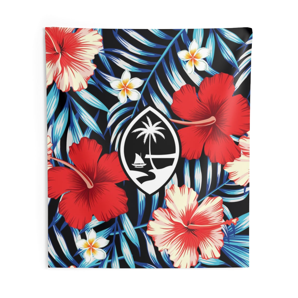 Tropical Floral Guam Indoor Wall Tapestry