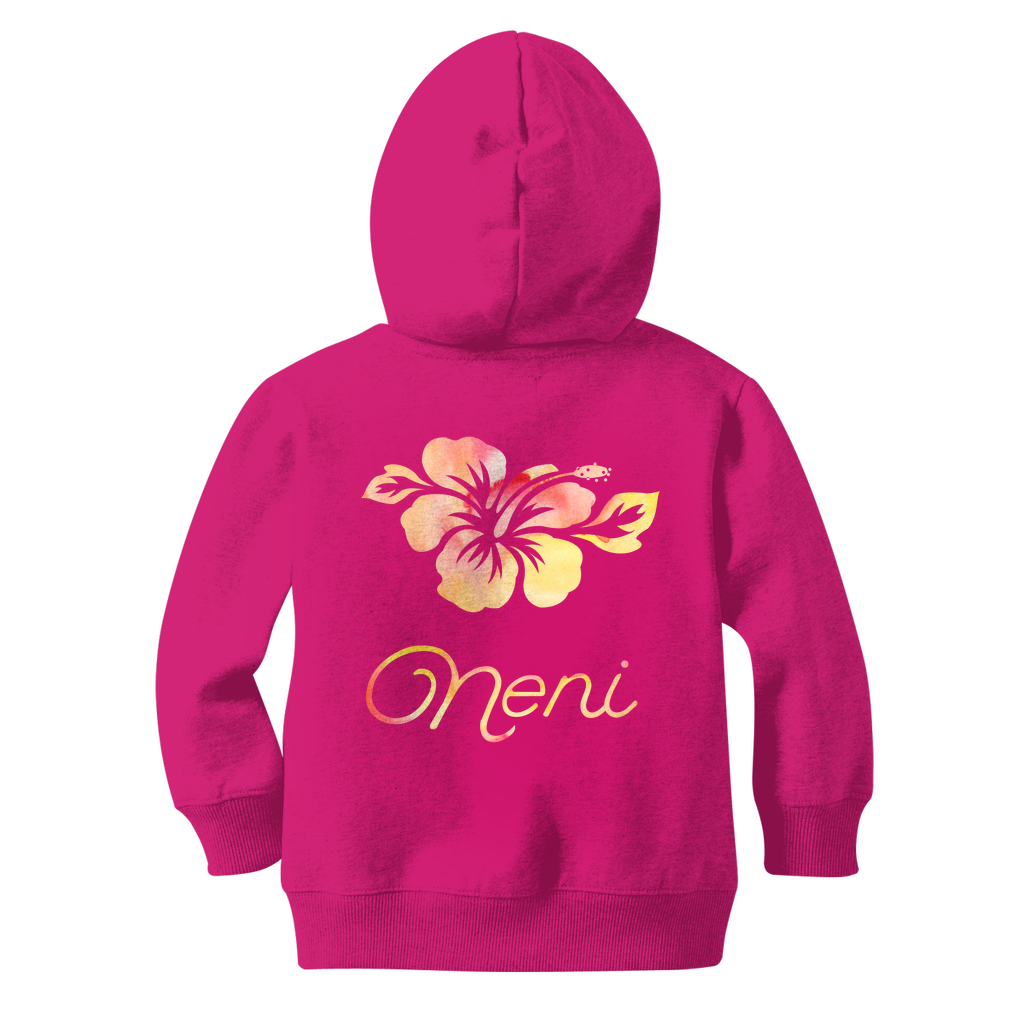 Hibiscus Neni Guam Girls Classic Kids Zip Hoodie Jacket