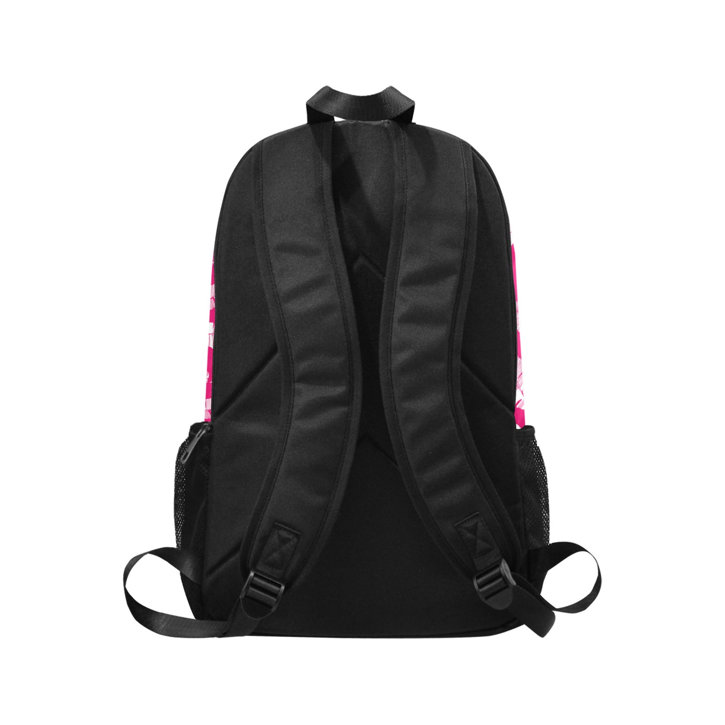 Guam Banana Leaves Pink Laptop Side Pockets Backpack