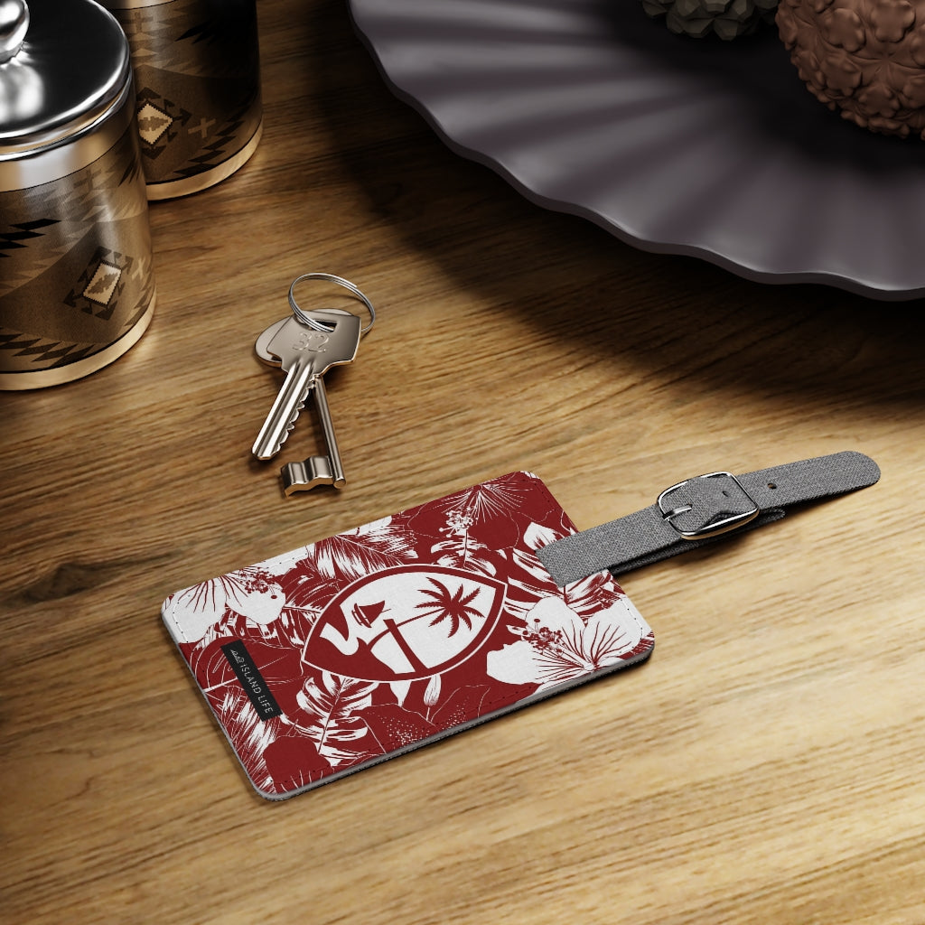 Saffiano Leather Luggage Tag, Rectangle