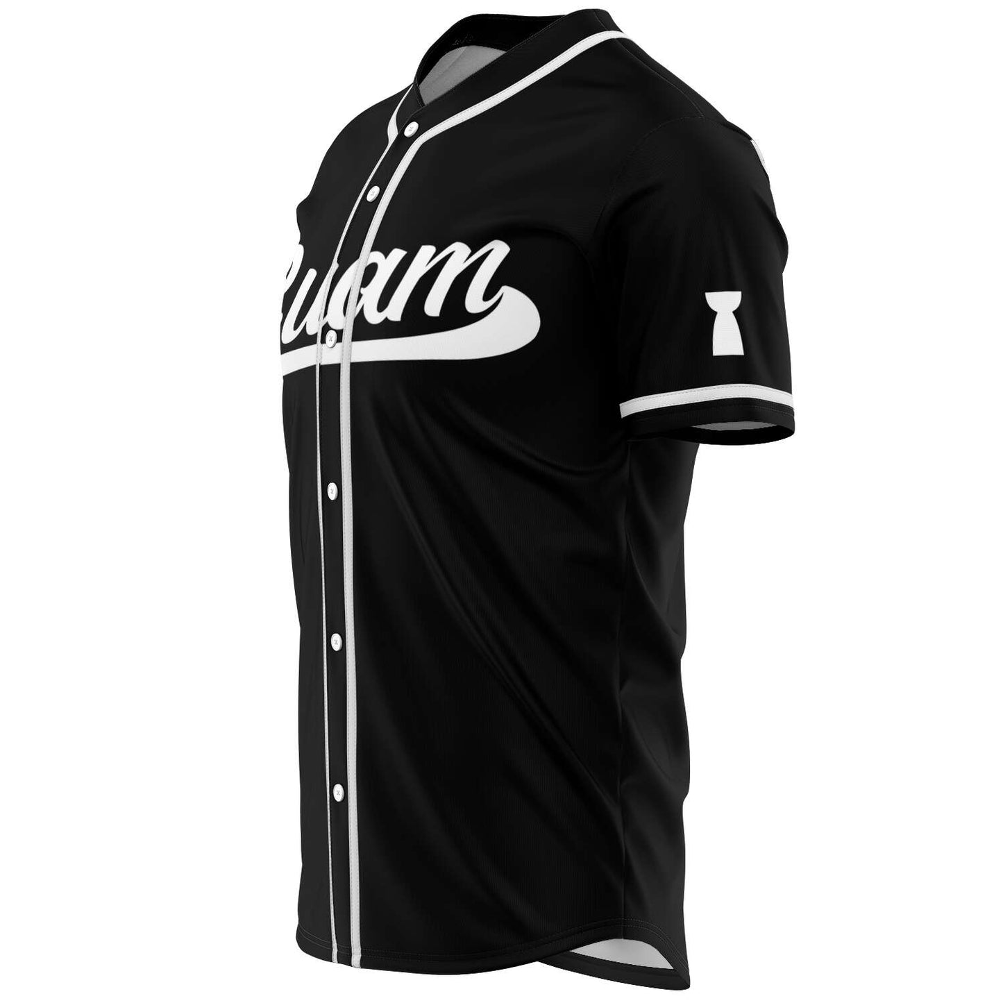 Guam Black Baseball Jersey with Personalization