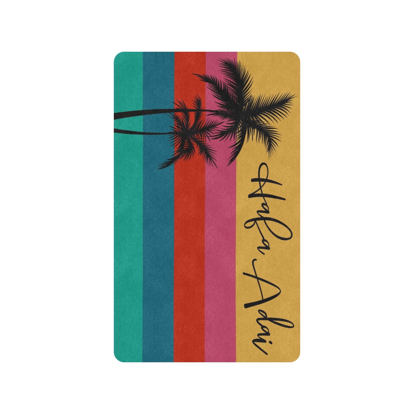Hafa Adai Rainbow Chamorro Guam CNMI Doormat 30"x18"