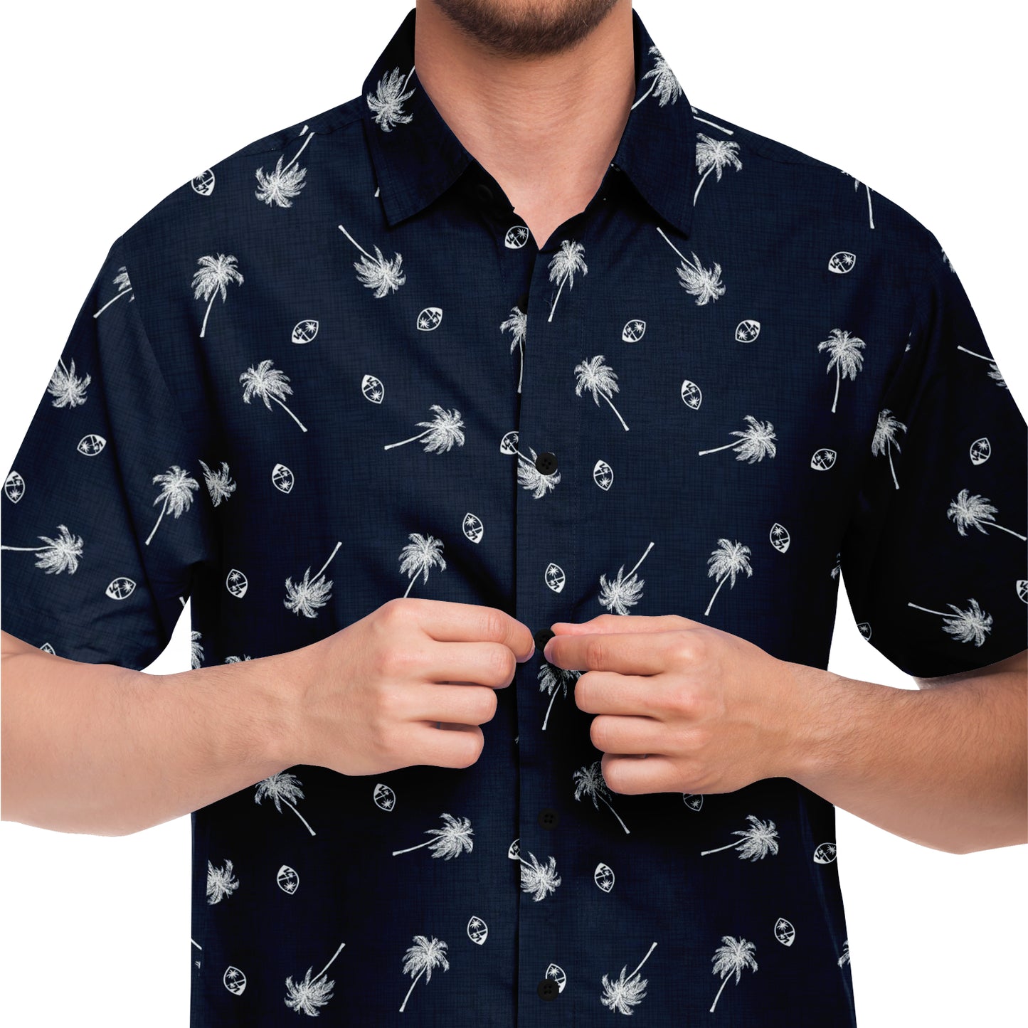 Guam Seal Coconut Trees Button Down Shirt