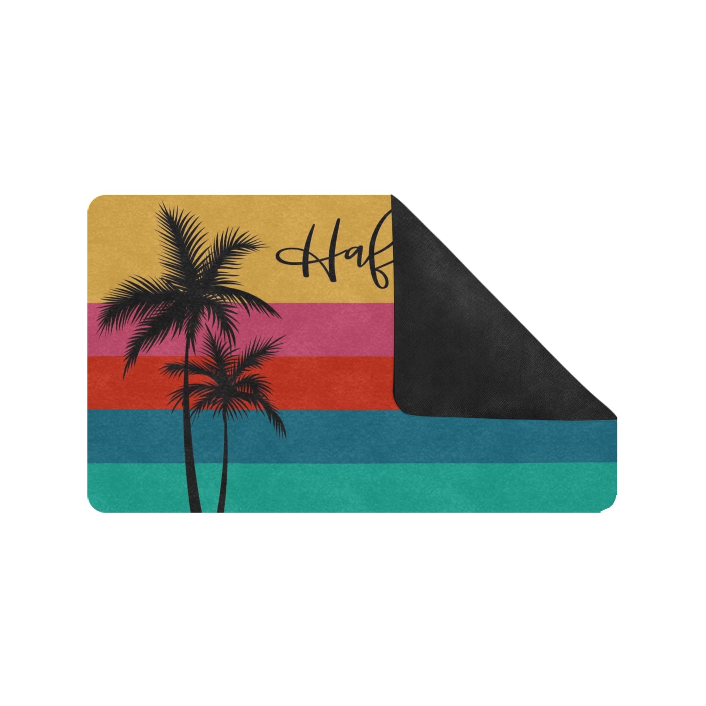 Hafa Adai Rainbow Chamorro Guam CNMI Doormat 30"x18"