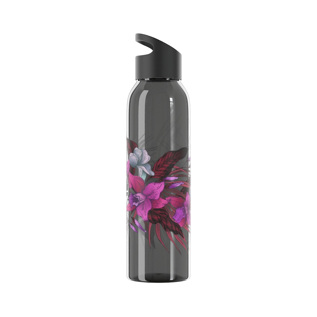 Guam Vintage Hibiscus Sky Water Bottle