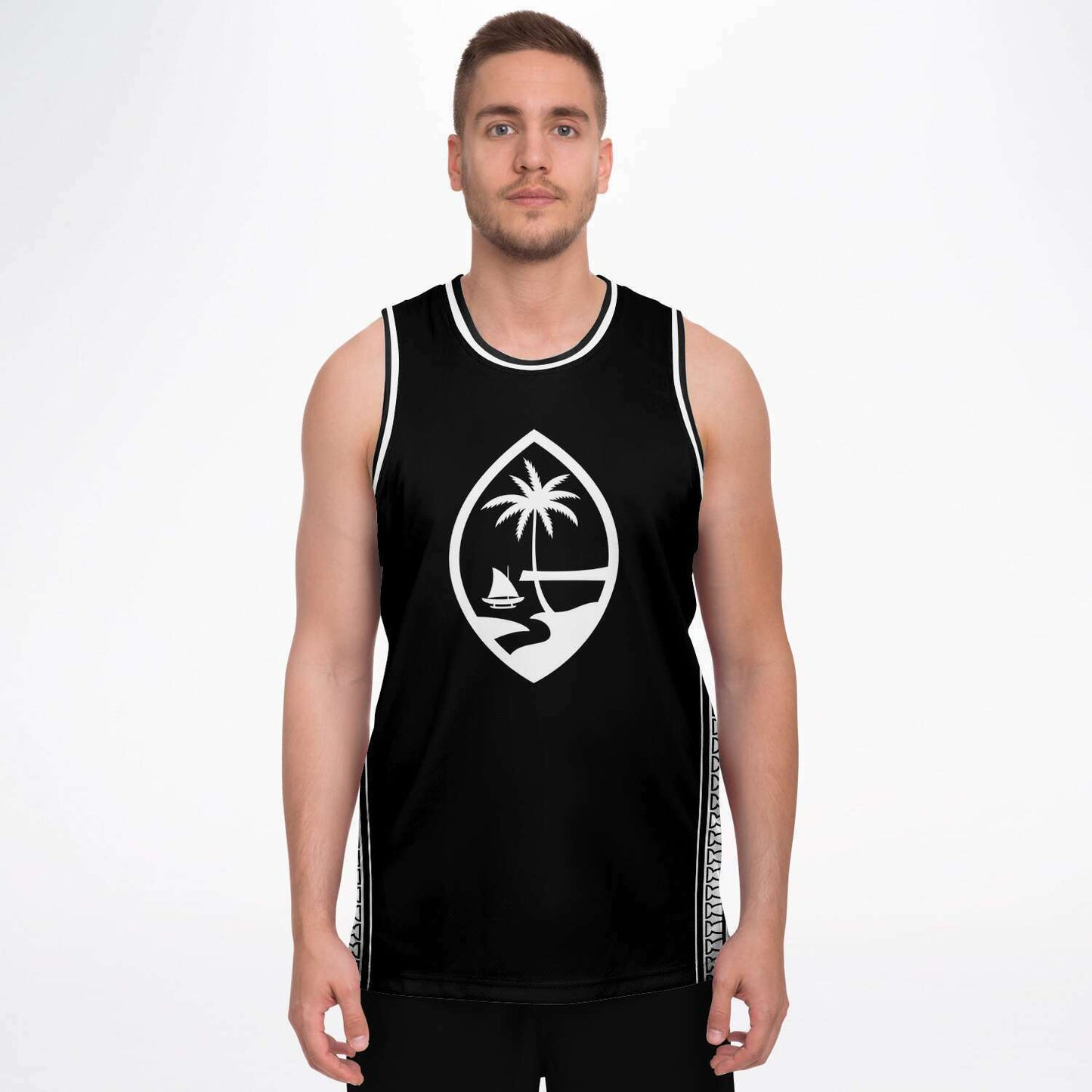 Guam Straight Tribal Basketball Jersey