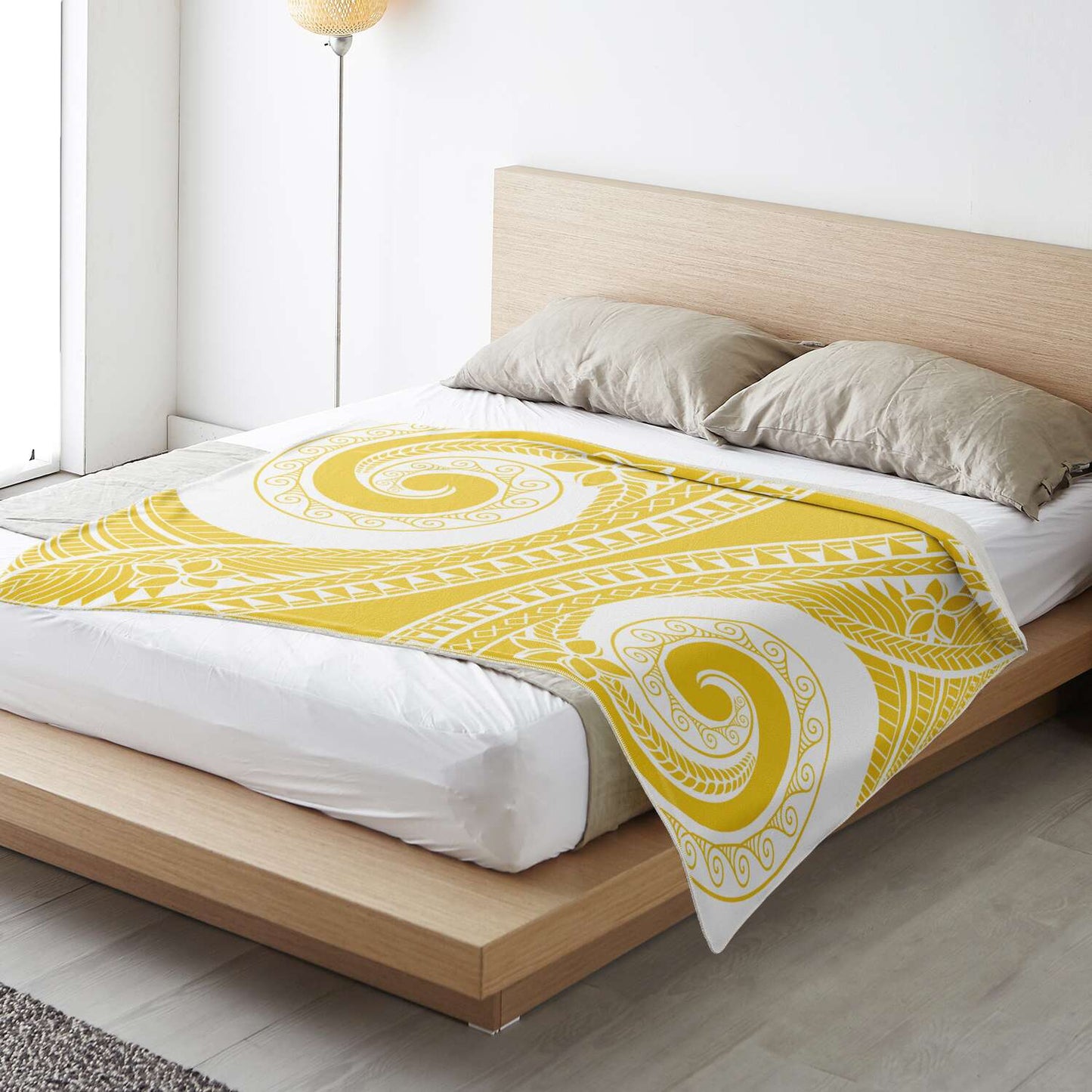 Tribal Gold Microfleece Blanket