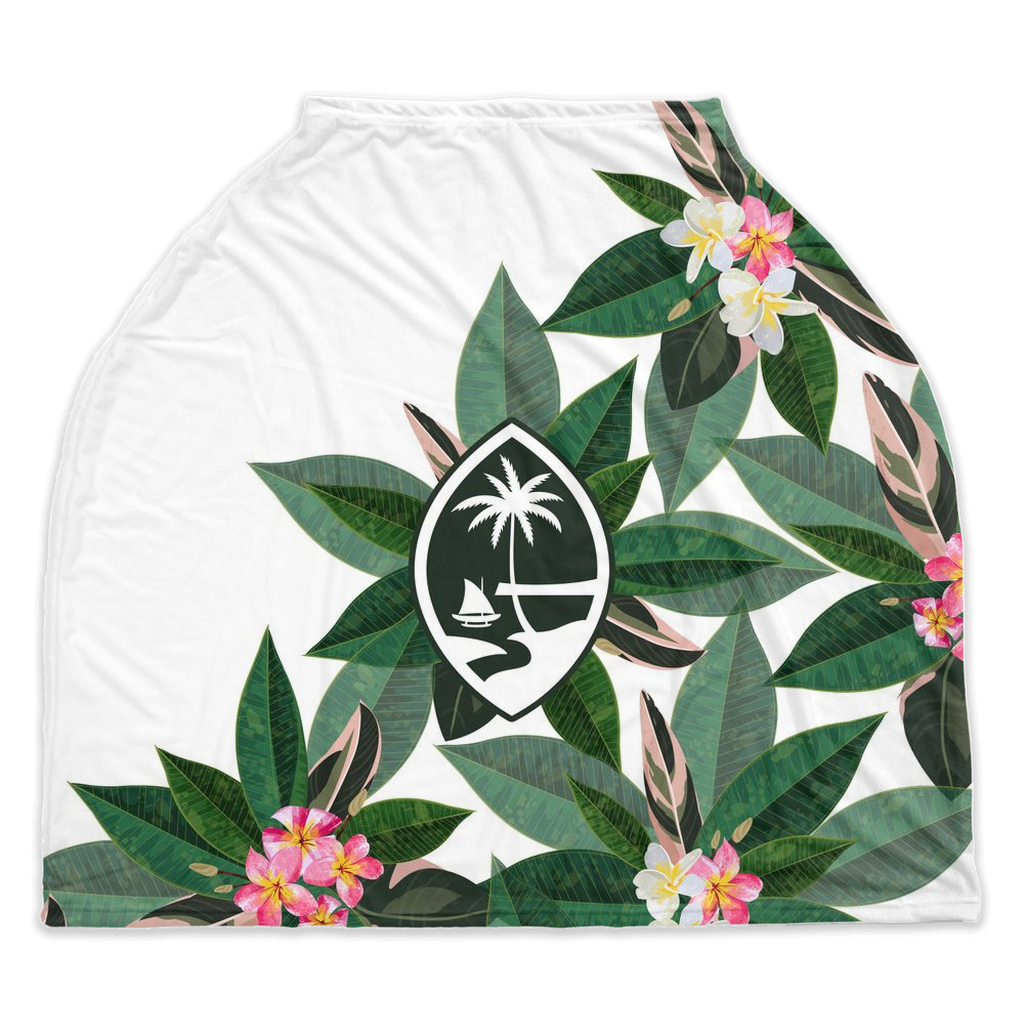 Guam Plumeria Baby Nursing Car Seat Cover