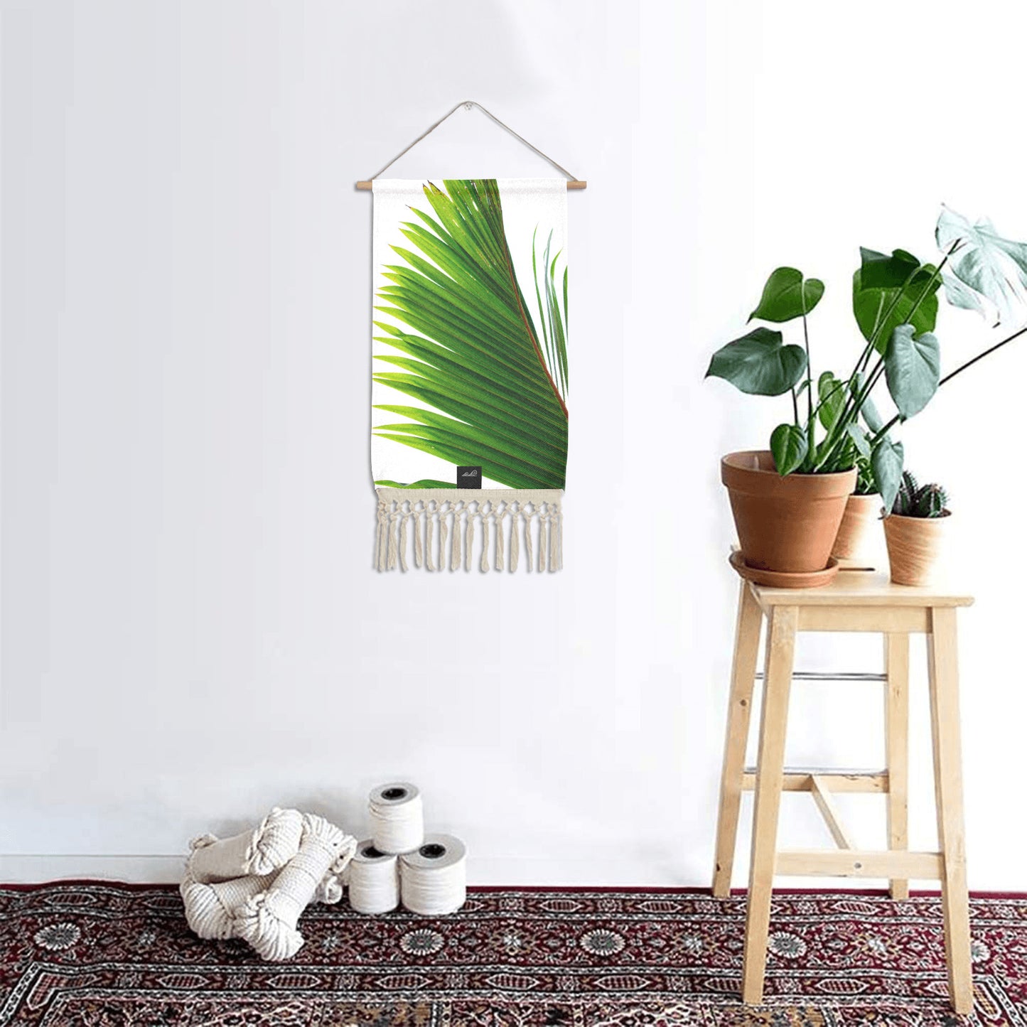 Coconut Tree Leaf Guam CNMI Linen Hanging Poster
