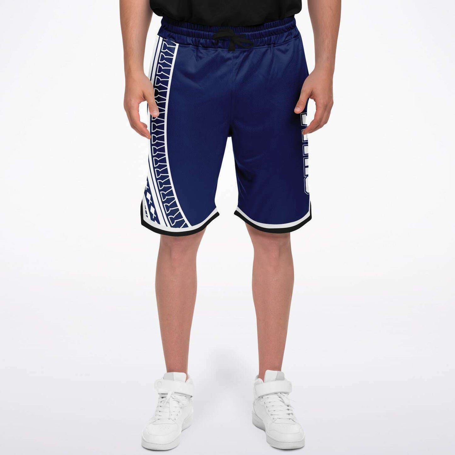 Guam Tribal Blue Basketball Shorts