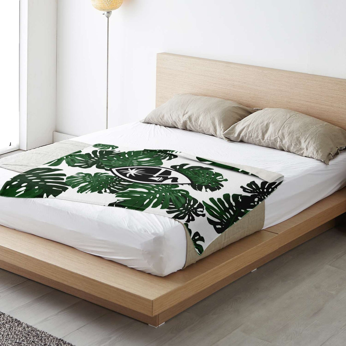 Guam Lemai Leaves Microfleece Blanket