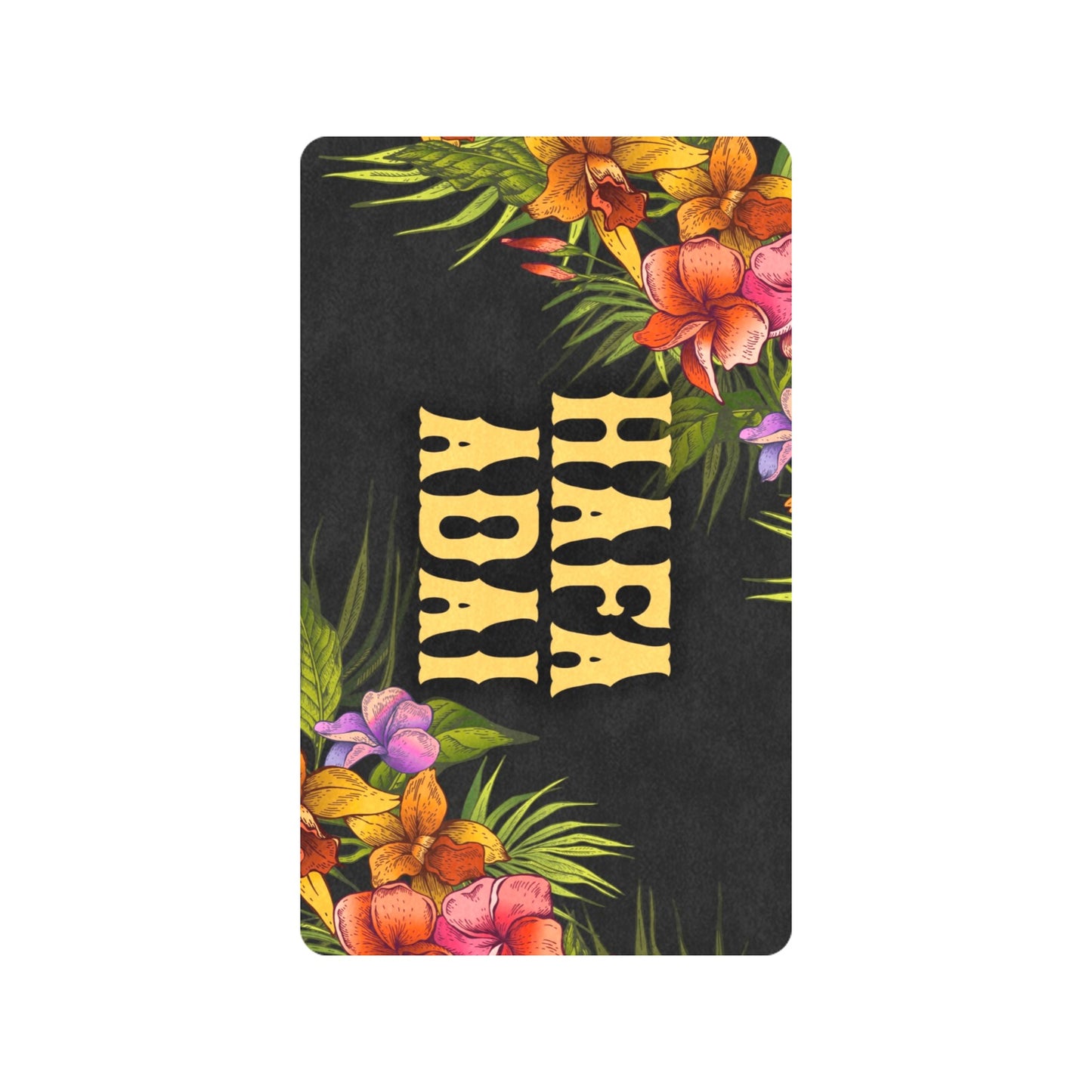 Hafa Adai Vintage Floral Chamorro Guam CNMI Doormat 30"x18"