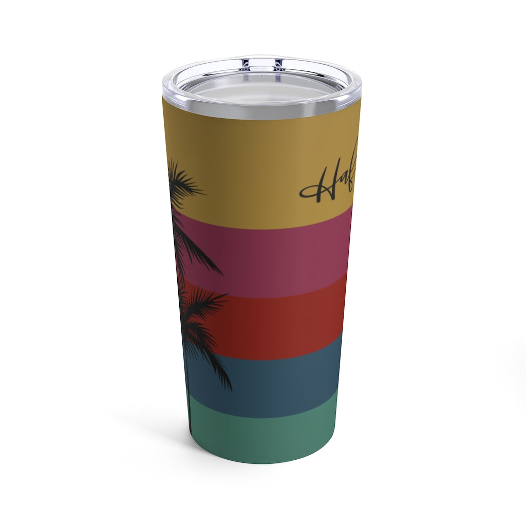 Retro Rainbow Sunset Hafa Adai Tumbler 20oz