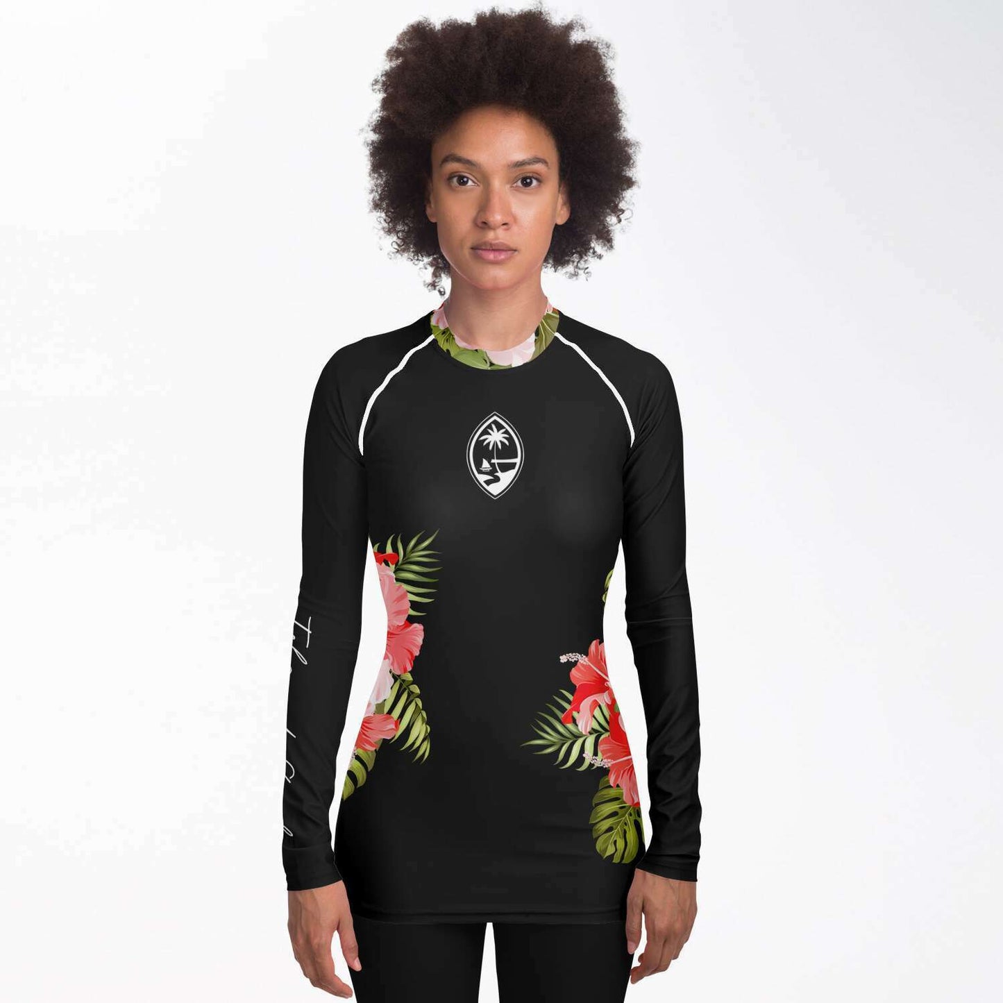 Guam Hibiscus Women's Rashguard
