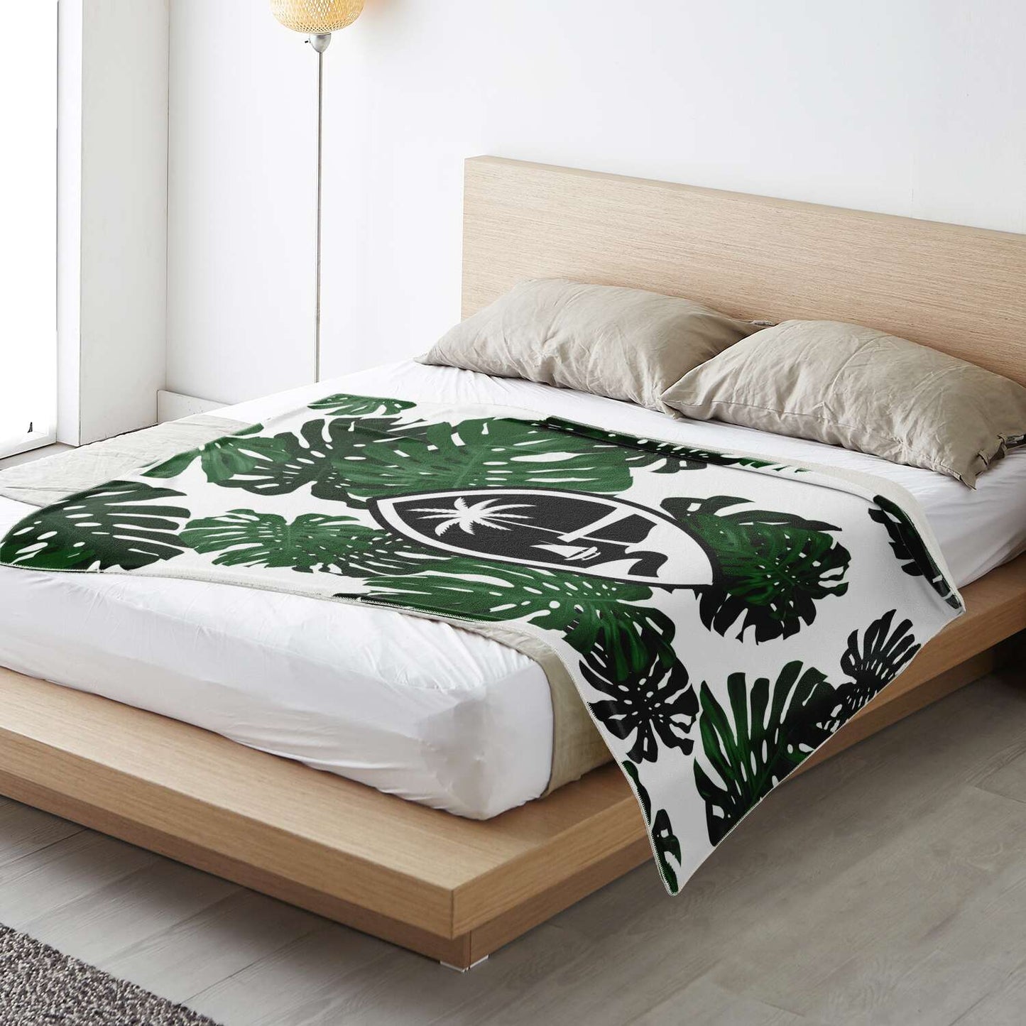 Guam Lemai Leaves Microfleece Blanket