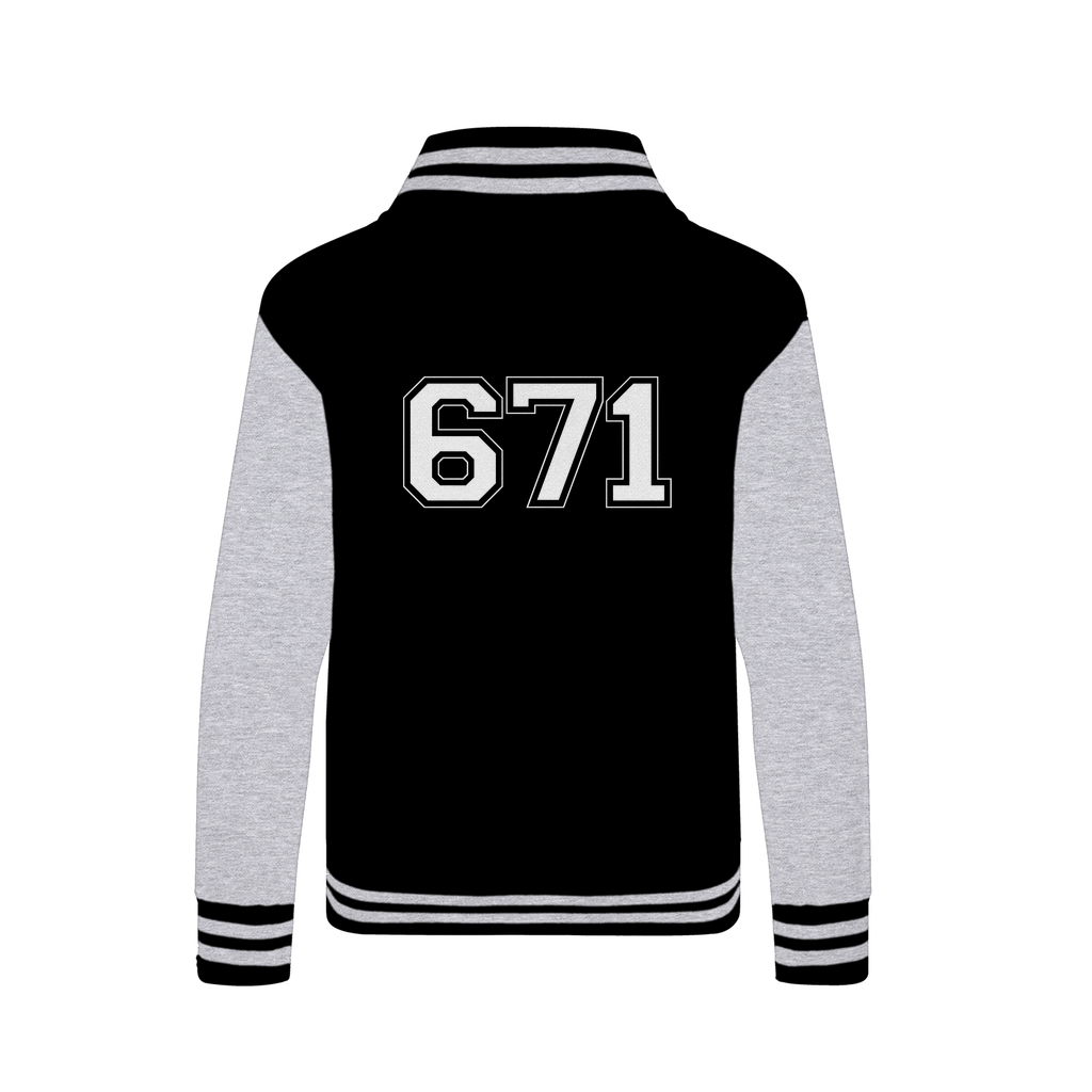Guam Seal 671 Text Varsity Jacket