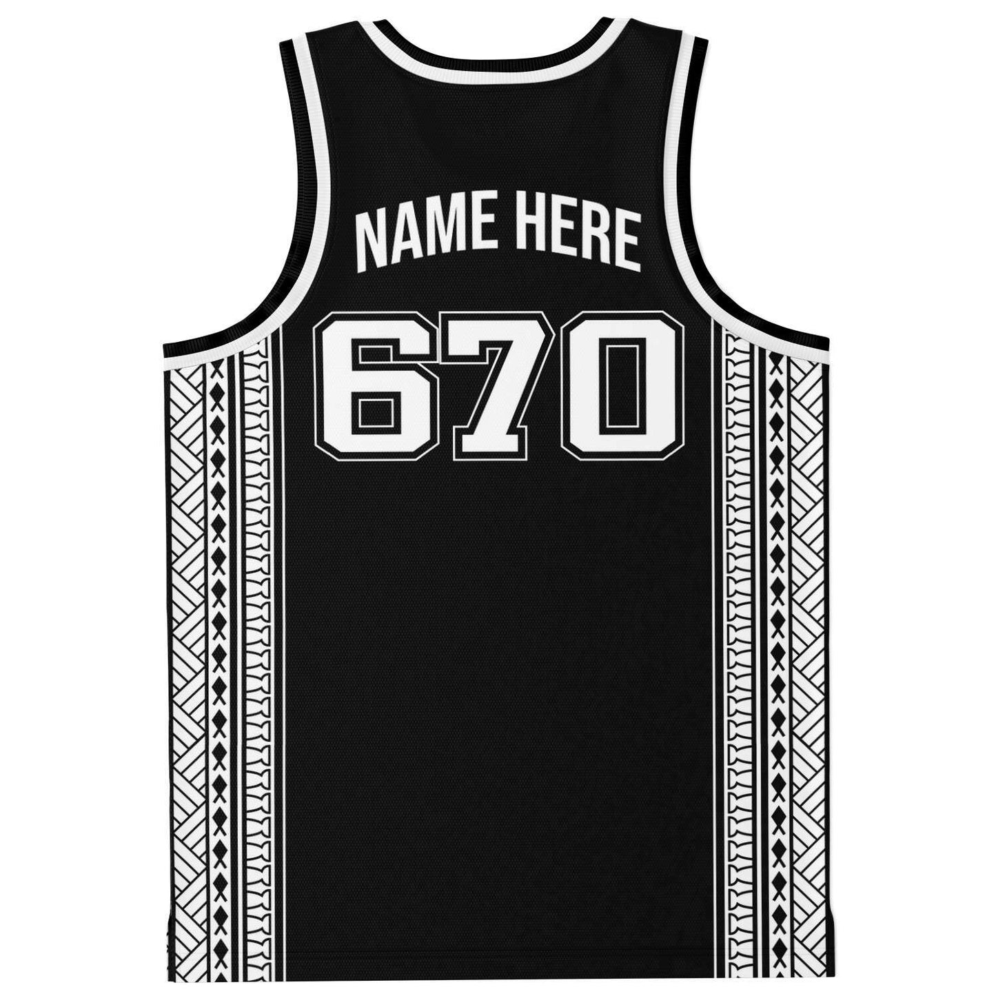 CNMI 670 Saipan Tribal Basketball Jersey with Personalization