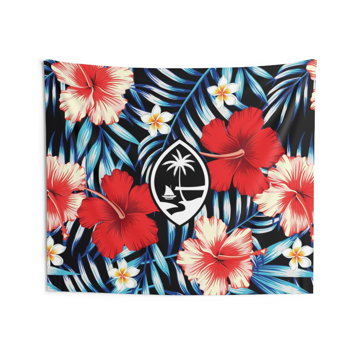Tropical Floral Guam Indoor Wall Tapestry