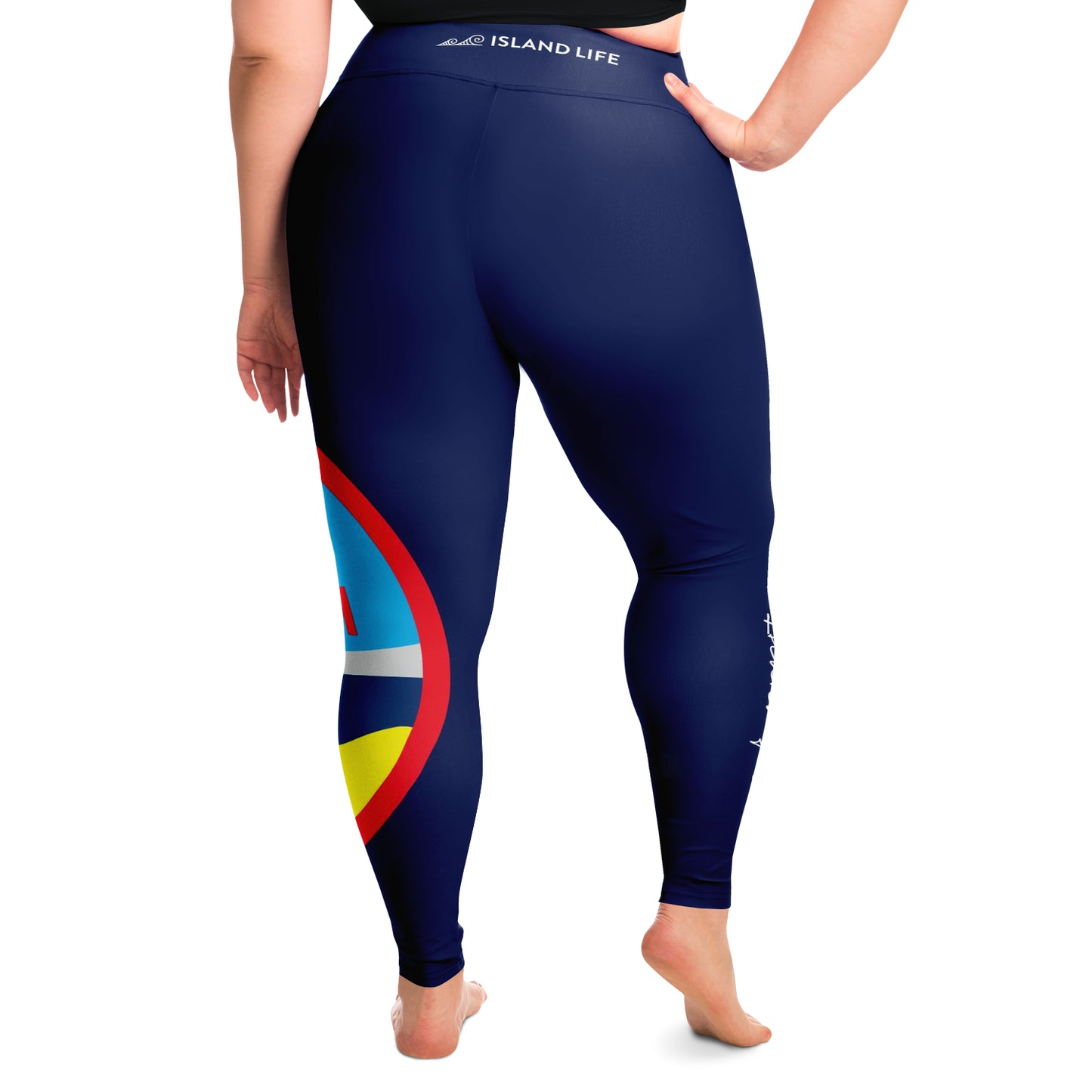 Guam Seal Island Girl Curvy Leggings