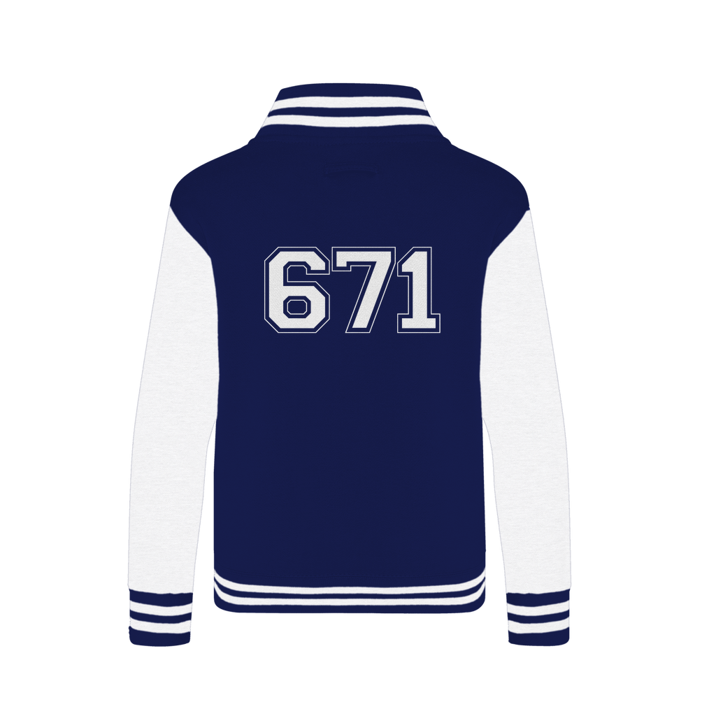 Guam Seal 671 Text Varsity Jacket
