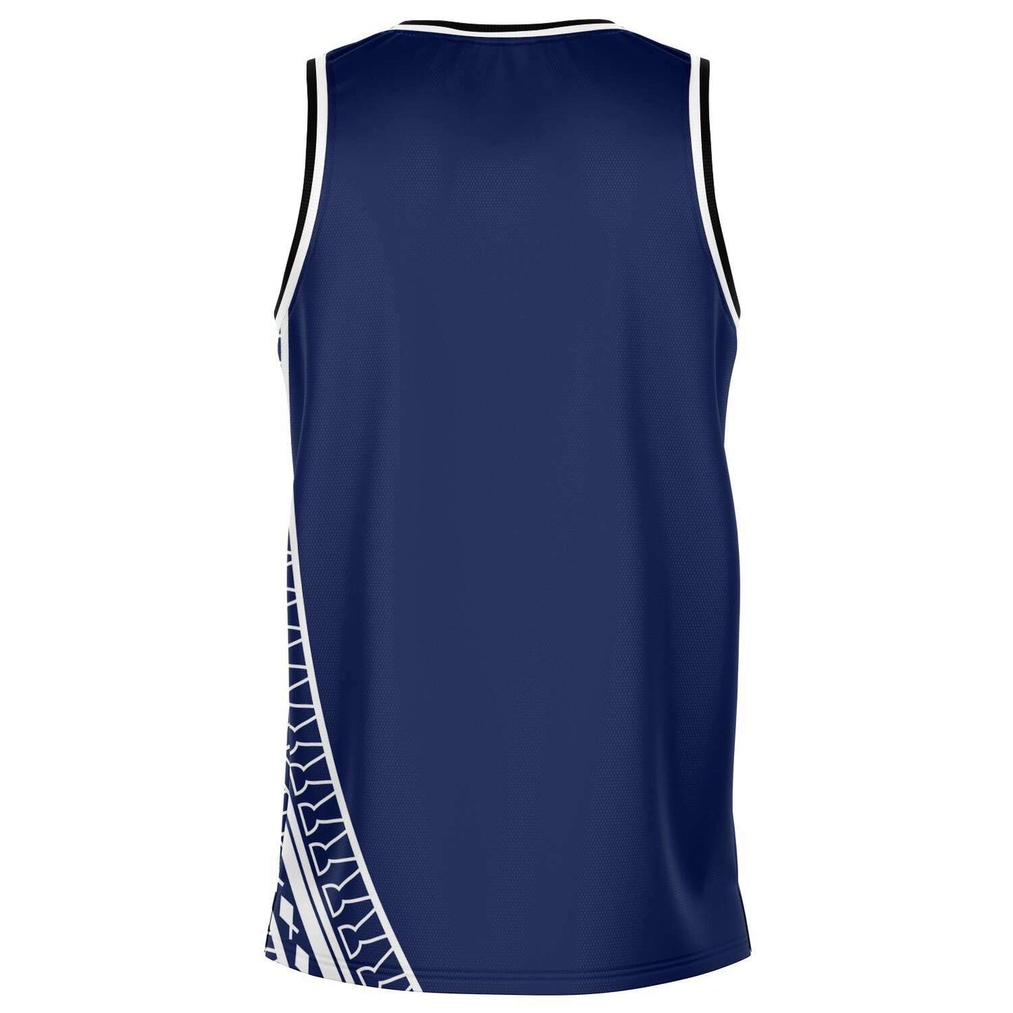 Guam Seal Tribal Blue Basketball Jersey