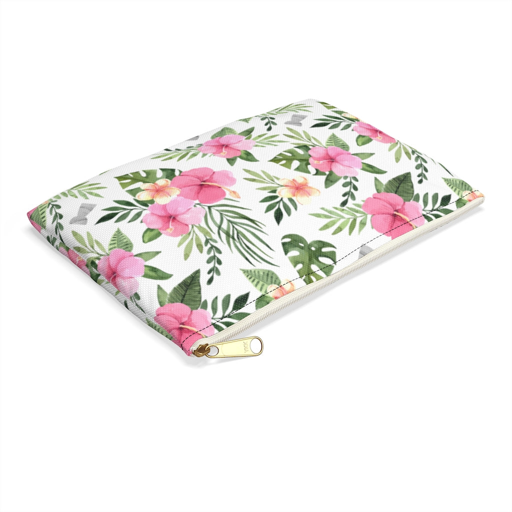 Latte Stone Pink Hibiscus Guam CNMI Accessories Carry All Pouch