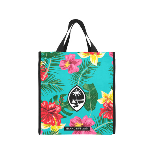 Floral Guam Balutan Large Picnic Tote Bag