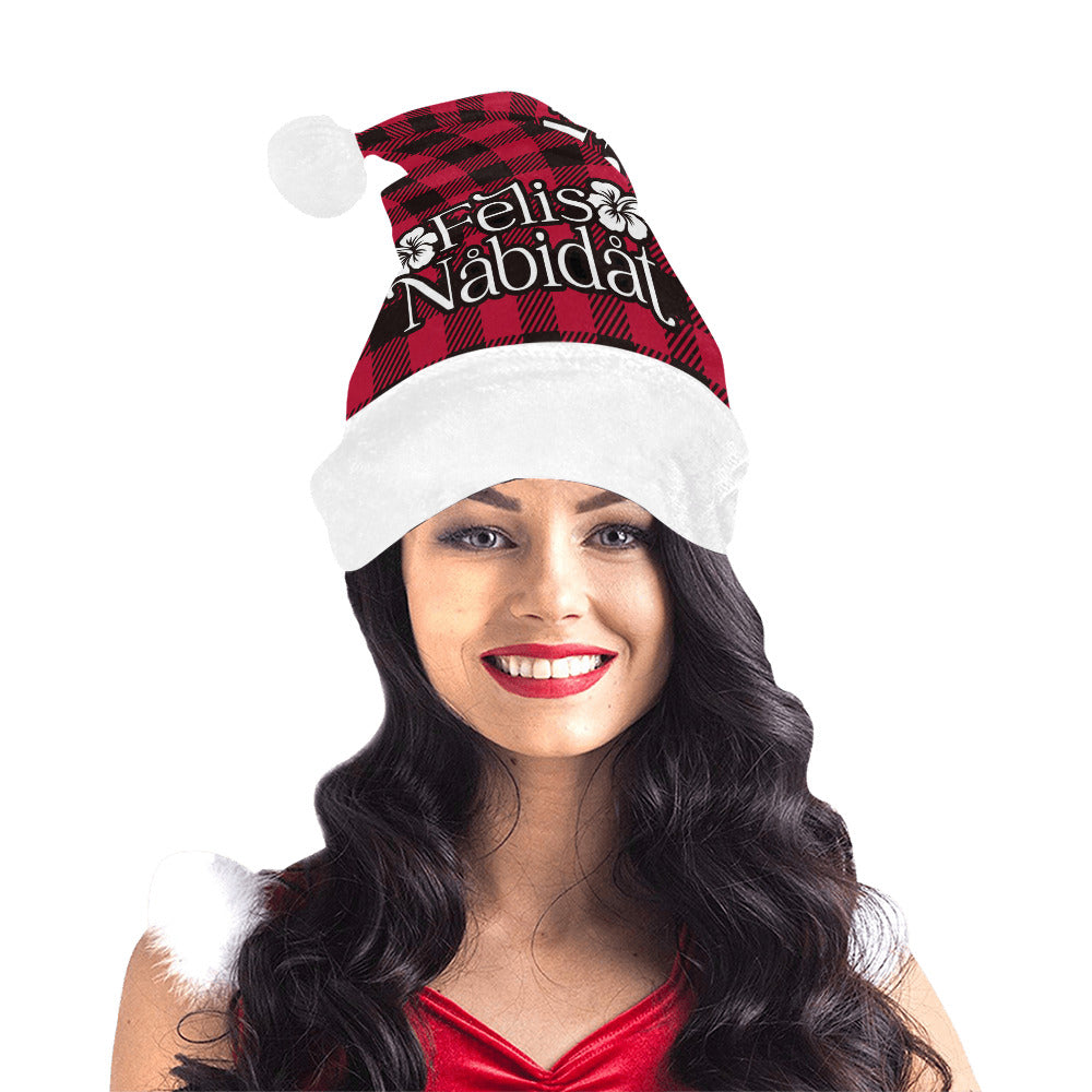 Felis Nabidat Buffalo Plaid Guam CNMI Santa Hat