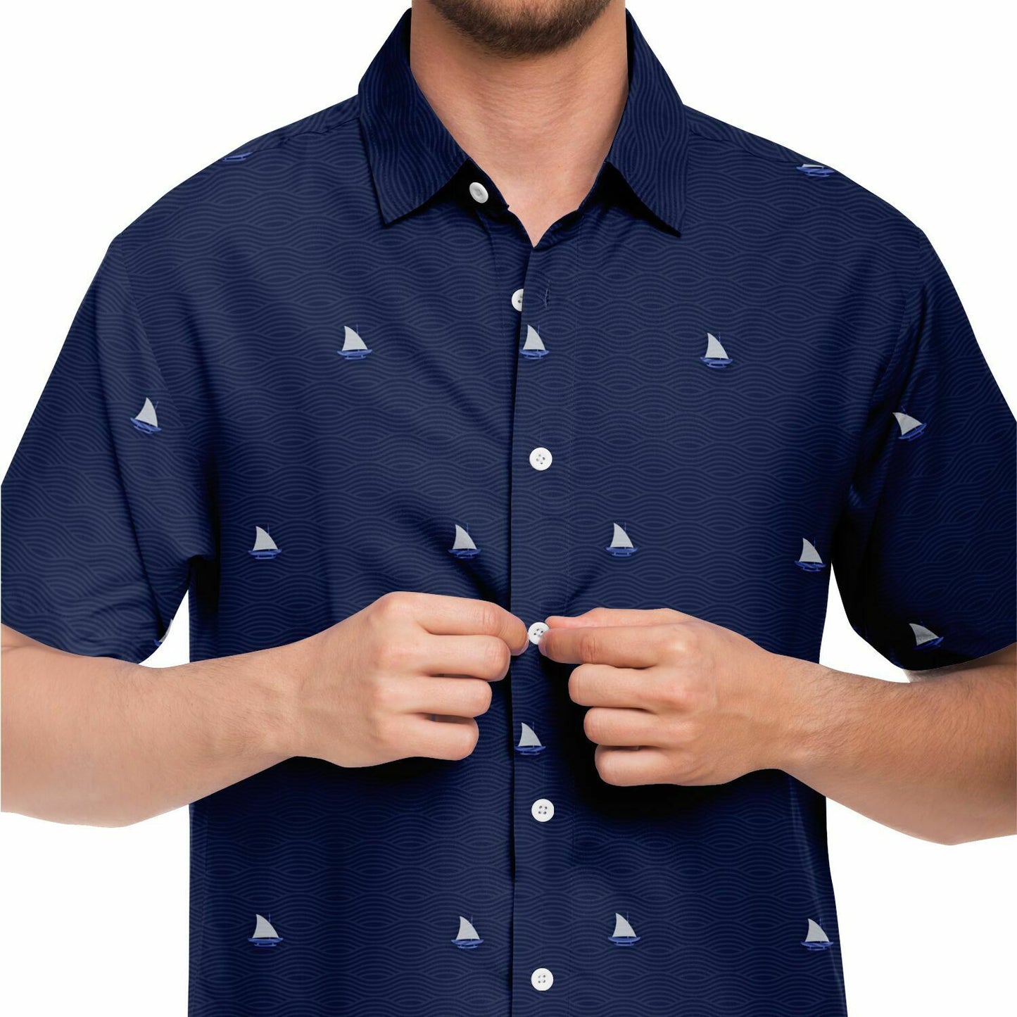 Proa Waves Guam CNMI Button Down Shirt
