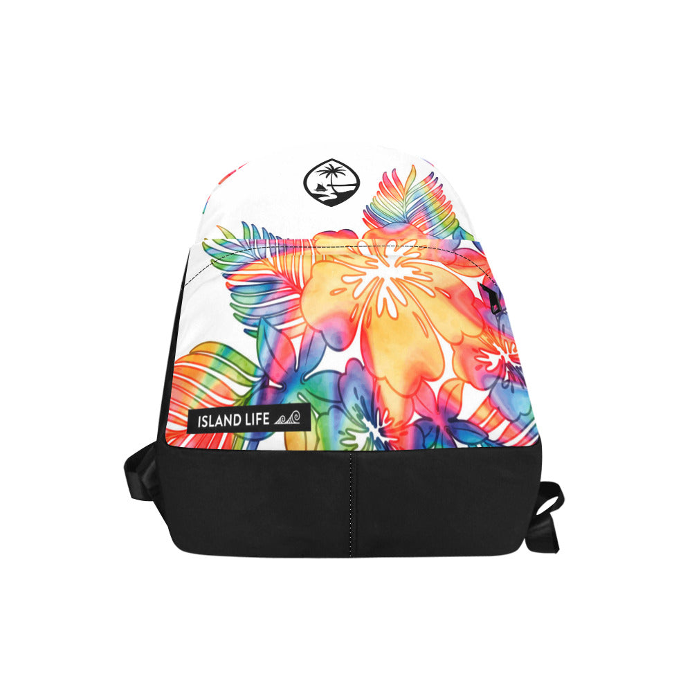 Guam Tropical Hibiscus Tie Dye Classic Backpack