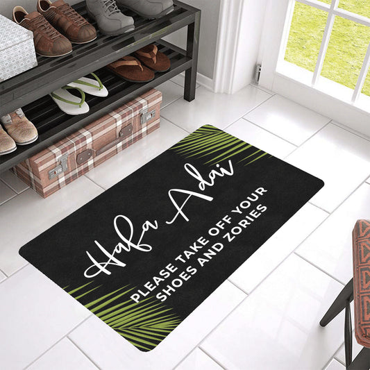 Hafa Adai Take Zories Off Guam CNMI Doormat 30"x18"