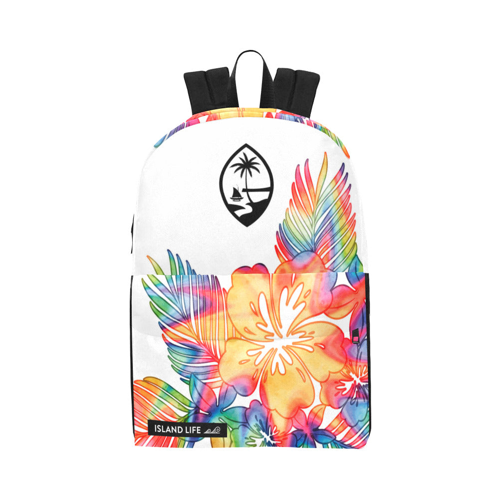 Guam Tropical Hibiscus Tie Dye Classic Backpack
