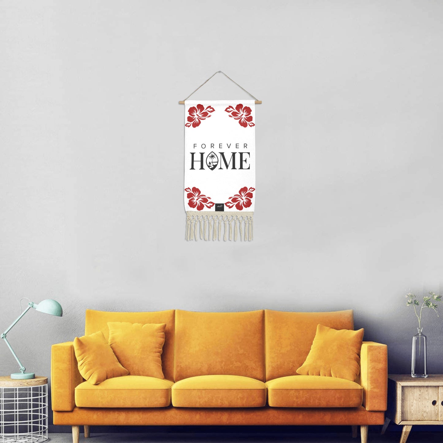 Guam Forever Home Linen Hanging Poster