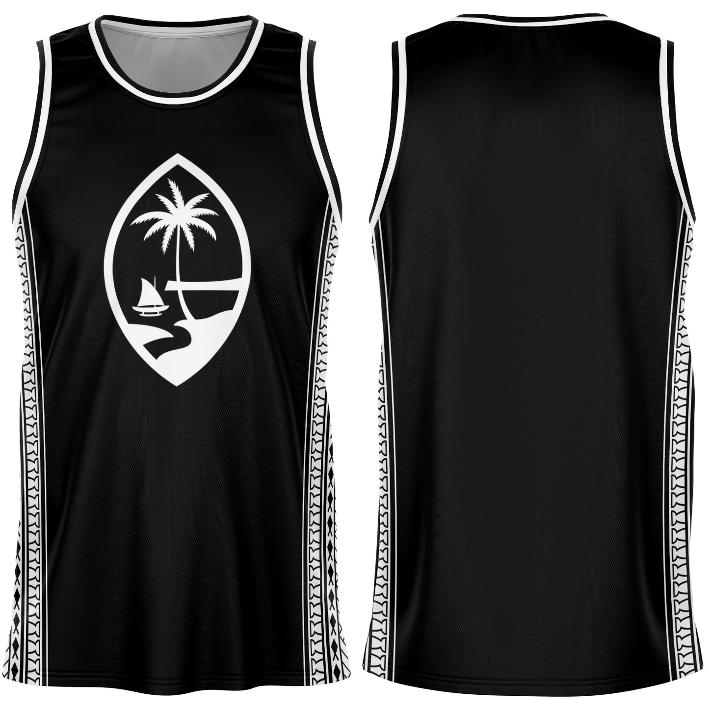 Guam Straight Tribal Basketball Jersey