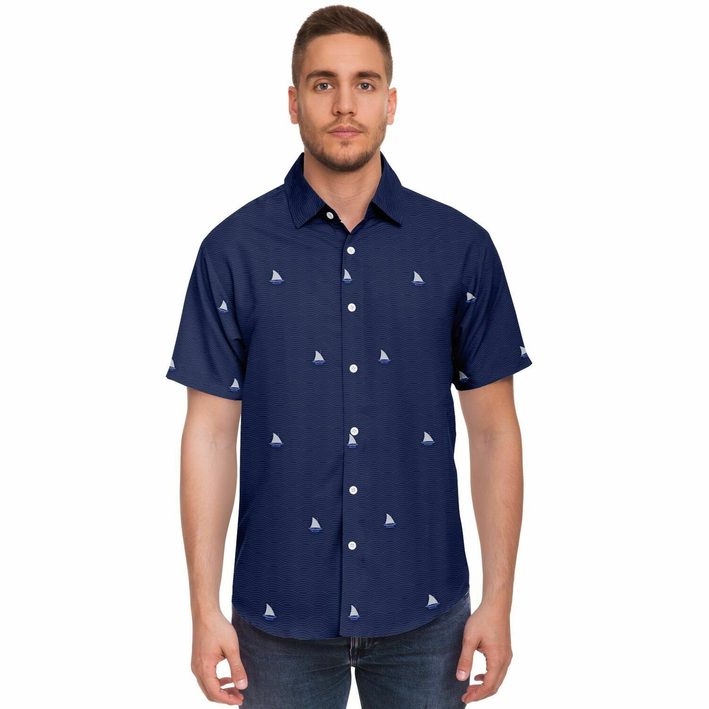 Proa Waves Guam CNMI Button Down Shirt