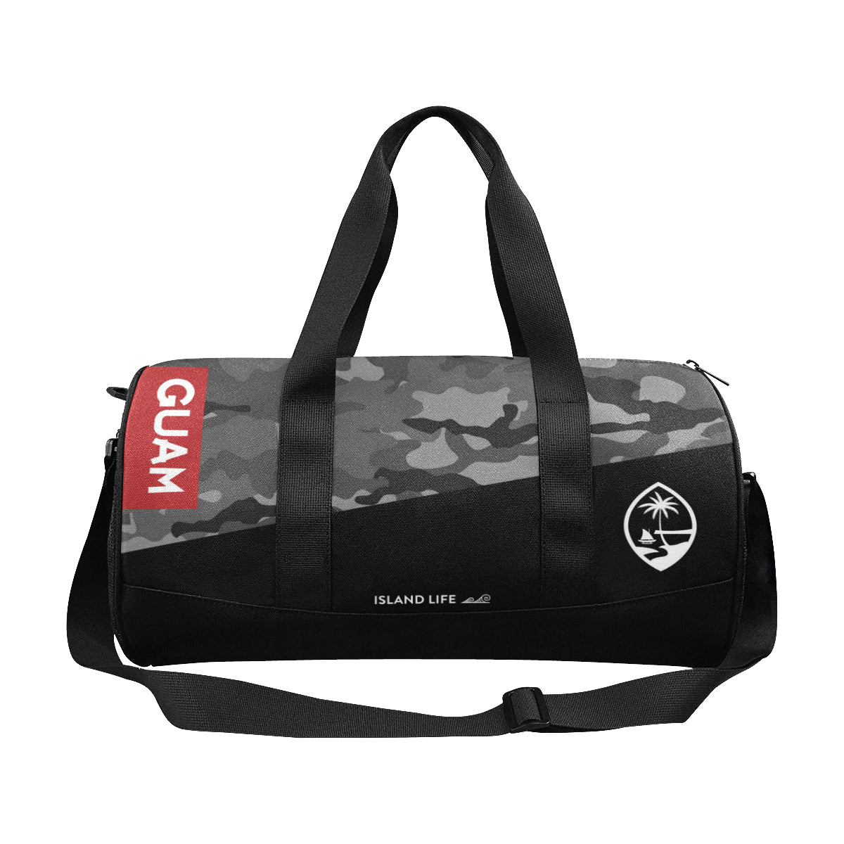 Guam Halftone Gray Camo Duffel Bag