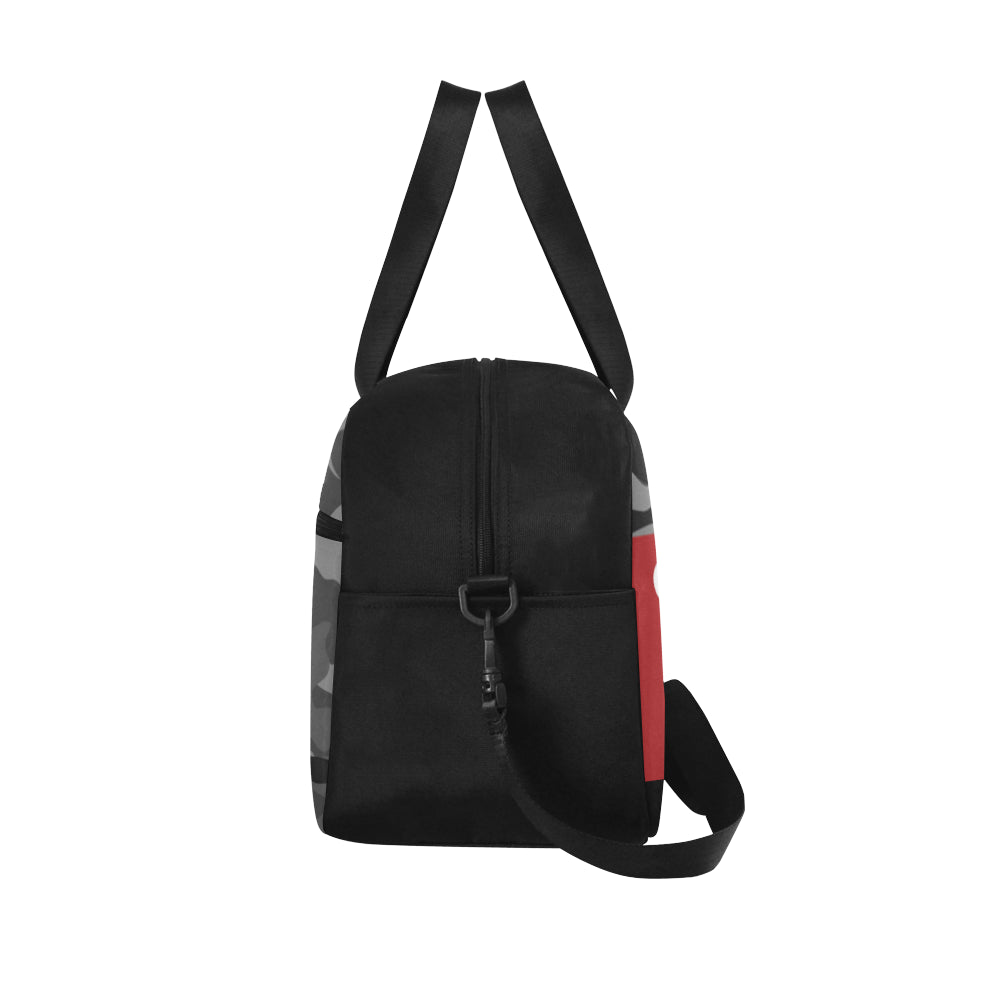 Guam Halftone Gray Camo Fitness Gym Bag