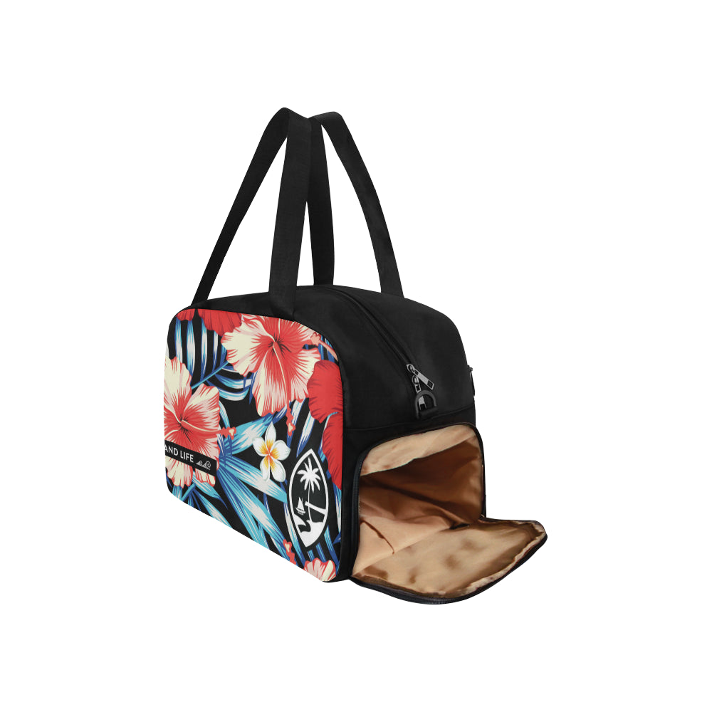 Guam Tropical Floral Fitness Gym Bag